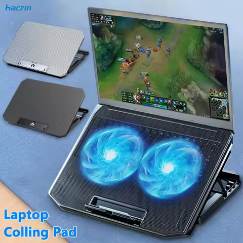 Laptop Cooler Stand Fan 12-17.3 Inch Gaming Laptop Cooler Fan with Two USB Ports Notebook Bracket Co