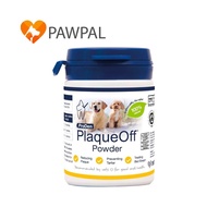 Plaque Off  🔥ผงสาหร่าย ลด กลิ่นปาก คราบพลัค หินปูน โรยอาหาร สุนัข แมว Exp.31/8/2026 (แบ่งขาย 10 g)