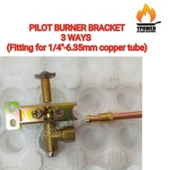 Pilot Bracket for open burner/griller/Bar burner ..etc /3 ways flame