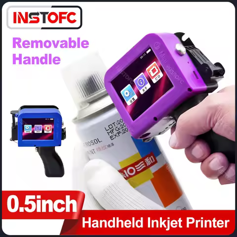 0.5inch 12.7mm Mini Printer Portable Printer QR Bar Batch Code Date Number Logo Expiry Handheld Inkj