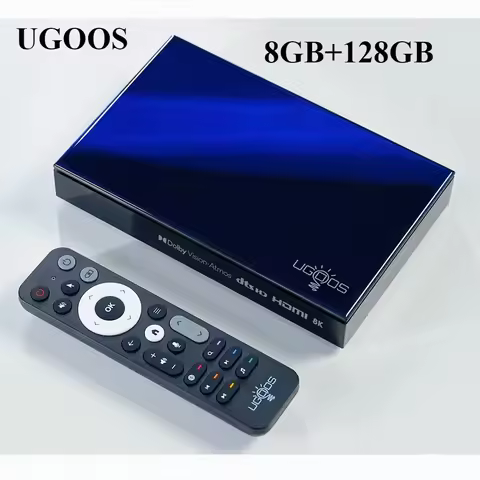 UGOOS SK1 Smart Tv Box Amlogic S928X-K 8GB 128GB eMMC Android11 WIFI6 BT5.2 Set Top Box 4K 8K HDDolb