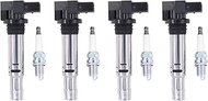 Ignition Coil Spark Plug for A1 8X A2 A3 8P Golf 4 5 Plus Golf 6 Pa-ssat B6 B7 Polo Scirocco Shar-an