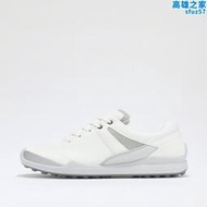 ECCO/愛步 女新款經典白色犛牛皮防水GOLF高爾夫球鞋休閒鞋100563