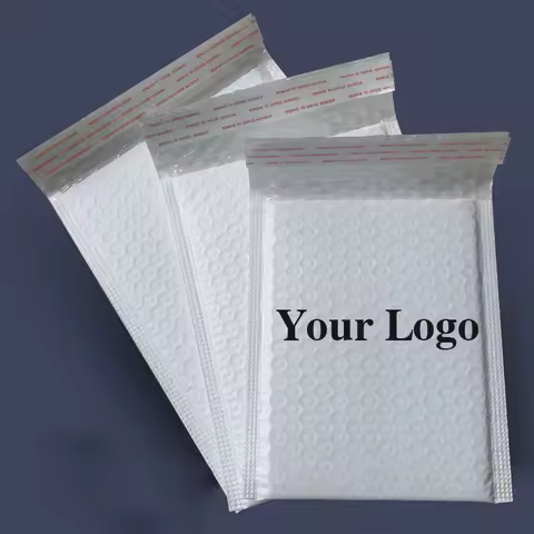 10pcs Custom Logo Bubble Mailers Poly Bubble Mailer Self Seal Padded Envelopes Gift Bags Packaging B