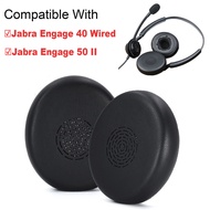 1 Pair Earpads Compatible With Jabra Engage 50 II / Engage 40 Headphone Ear Pad Replacement Cushion 