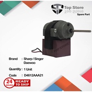 Sharp / Singer / Daewoo D4612AAA21 Refrigerator Fridge Fan Motor