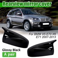 2pcs For BMW X5 X6 E70 E71 Car Side View Mirror Cover Rear View Protector Side Mirror Cover Auto Par