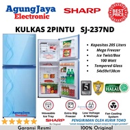 (GLS1) KULKAS SHARP SJ-237ND LEMARI ES 2 PINTU 205 LITERS KIREI SERIES