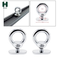 [Homyl] 2pcs Stainless Steel Boat Kayak Track Rail Eyelet Nuts Eyelet Fasteners Bolt 29x13x3mm