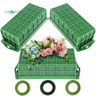 Floral Foam Cage, 3 Pack Floral Foam Blocks for Flower, Flower Holder with Floral Foam, Cage Bowl Fl
