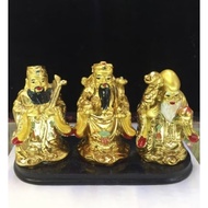 Fengshui Blessed Gold FUK LUK SAU- 3 Wise Men King Three Star Gods