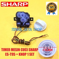 TIMER MESIN CUCI SHARP ES-T95  | TIMER 3 KABEL + KNOP