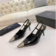 sandals with Embroidered Pearl Cowhide Uppers - 8cm Heel Height, Sizes Available: 36-43 (Includes Cu