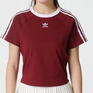 adidas | เสื้อยืดแขนสั้นทรงสลิม สีแดง