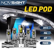Yellow Car LED Lights 3000K H4 H11 9005 H7 NOVSIGHT N63 Super Bright READY