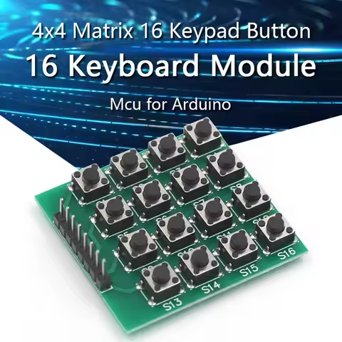 1-10PCS 4x4 Matrix 16 Keypad Keyboard Module 16 Button Mcu for Arduino