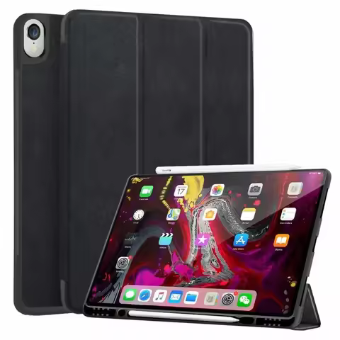 For IPad Pro 12.9 2018 3rd Case Pencil Holder Slim Smart Cover Trifold Stand Auto Sleep/Wake Protect