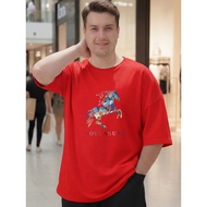 2Y812 [AIYOU] Lelaki Baju T Shirt Men Tshirt XL-5XL   Round Neck Plus Size T-shirts Tops Oversized T