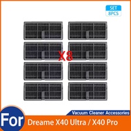 For Dreame X40 Ultra / X40 Pro HEPA filters Parts （8 PCS）