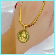 ❏ ℘ ☒ 【No Box】PADRE PIO Necklace Stainless Steel Gold padre pio necklace for women for men