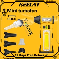 KEELAT Mini turbo Fan 130000rpm Portable Turbo Fan Strong wind kipas turbo fan Jet Fan Blower
