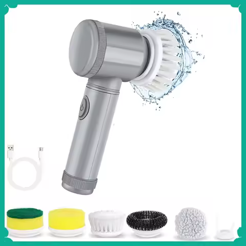 Multifunctional Electric Spin Scrubber Cleaning Brush Electric Bathroom Cleaning Brush Power Scrubbe