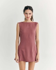 Reve Dress - Mauve Brown