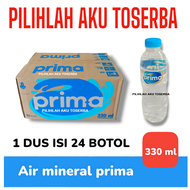 Air Mineral Prima Botol Mini Pet 330 ml - (HARGA 1 DUS ISI 24 botol)