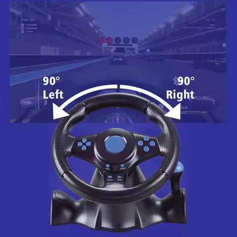 Racing Wheel & Pedals Dual Clutch Launch Control Racing Simulator Steering Wheel for Switch/xbox One