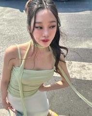 SEOULCUTE Zelda Top - Draped top with neck strap