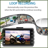 SE300 Motorcycle DVR Front+Rear View Motorcycle Dash Cam Video Recorder