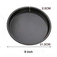 Yum Yum 6/8/10 inch Carbon Steel Pizza Pan Non-Stick Pizza Pan Kuali Pizza Keluli Karbon 碳钢披萨盘