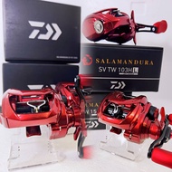 DAIWA SALAMANDURA SV TW (FREE DAIWA SHIRT, TALI BENANG JAPAN 100% ) #103HL #150HL Baitcast Fishing R