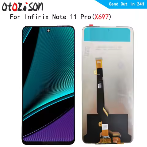 X697 LCD 6.95" IPS For Infinix Note 11 Pro X697 LCD Display Touch Panel Screen Digitizer With Frame 
