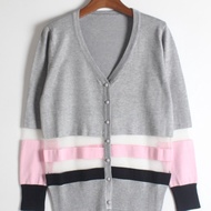Foreign Trade Last Order Women's Spring Autumn Style Color Matching Gauze Stitching Fashion Elegant 