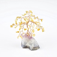 Citrine Lucky Tree 10x8x8cm