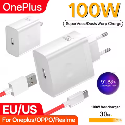 100W Oneplus 13R Original Charger 80W 65W SUPERVOOC Adapter One Plus 13 12 12R 11 Pro Nord For Oppo 