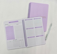 ใหม่ Weekly Planner Undated Spiral Agenda A5 Planner กระเป๋า 52 สัปดาห์ Planner ตารางเครื่องเขียนอุป