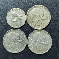 British Papuan New Guinea A Set Of Coins 1975 ( 4 Coins )