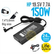 Slim Power Supply Adapter for HP 19.5V 7.7A (6.9A) 150W Size 7.4*5.0mm 481420-001 482133-001 c/w Pow