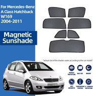 For Mercedes Benz Class A W169 2004-2012 180 200 Car Sunshade Front Windshield Magnetic Curtain Rear