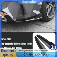 E7G-Car Rear Bumper Lip Diffuser Splitter Spoiler for   C-Class W205 C180 C200 C300 C63 2015-2021