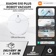 【READY STOCKS】Xiaomi Mi S10 Plus Robot Vacuum, 2-in-1 Mopping &amp; Sweeping, 1 Year Official Warranty