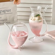 Ta Tacit Understanding Full Score Summer Special-Shaped Straw Cup ins Vampire Cocktail Glass Drink C