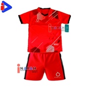 (FREE NAMA &amp; NOMOR )Jersey Bola Anak,Baju Setelan Futsal Badminton