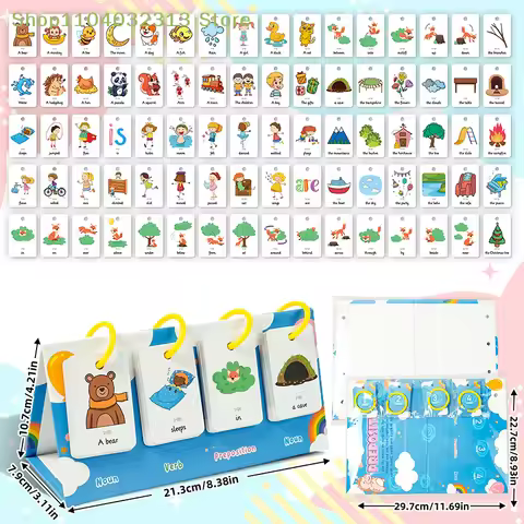 Vocabulary Building Special Education Speech Therapy Sentence-Making Exercises Flip Chart Sentence E