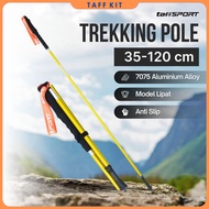 TaffSPORT Folding Hiking Stick Trekking Pole Aluminum 7075 120cm - 7075
