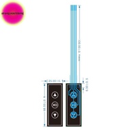 Strongaroetrtomj 1pc 1*3 Keys Membrane Matrix Keyboard Monitor Switching Keypad Control Panel 1x3 In