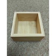 Limited Stock!!! Bamboo Storage Box 98mm x 98mm x 55mmH