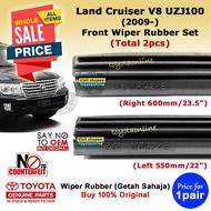 (LC200) Land Cruiser V8 4.7 (2009-) Wiper Rubber set (25.5" + 14") UZJ200 85214-53080 85214-30380 UZ